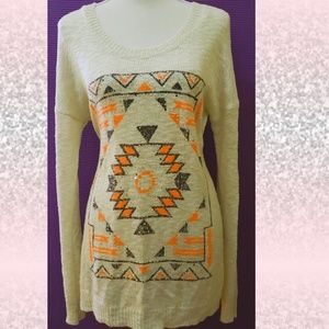 Charlotte Russe tribal print sweater